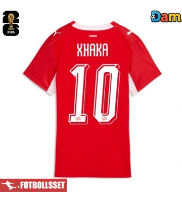 Schweiz Granit Xhaka #10 Hemmatröja Dam VM 2026 Kortärmad